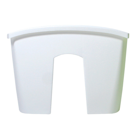 Prosperplast Planter - railing - plastic - 58 cm - pearl white