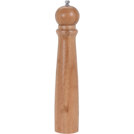 Bamboe houten pepermolen/zoutmolen 31 cm
