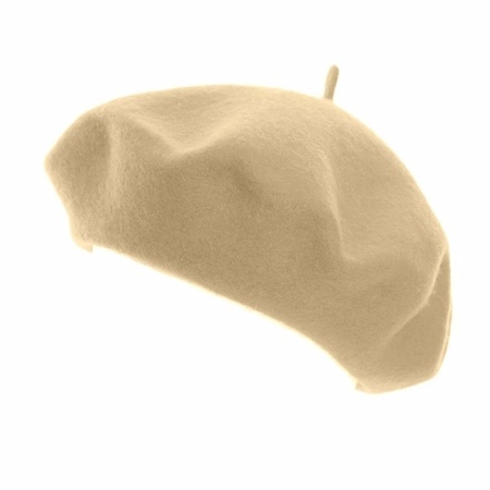 Beige beret for lady's
