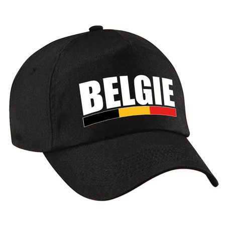 Belgie landen pet/baseball cap zwart volwassenen