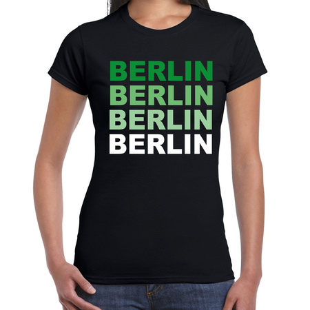 Berlin / Berlijn t-shirt zwart voor dames