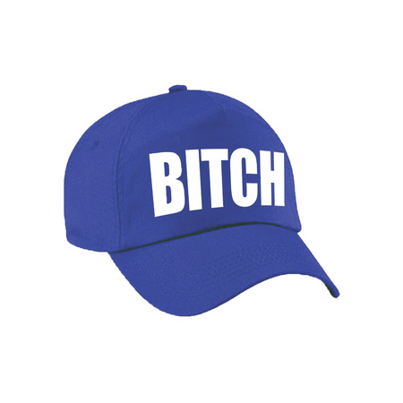 Blauwe Bitch verkleed pet / cap voor volwassenen