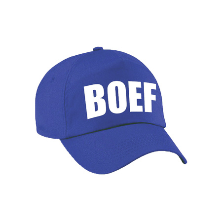 Blauwe Boef verkleed pet / cap voor volwassenen