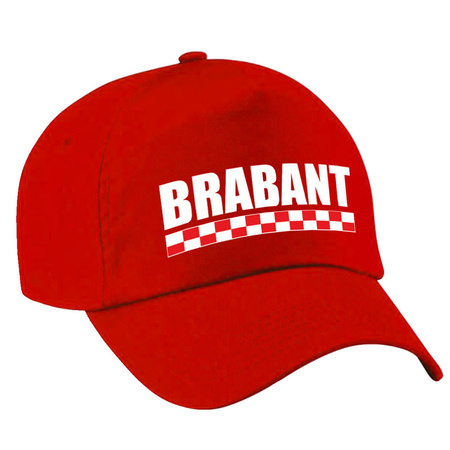 Brabant pet/cap rood volwassenen