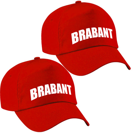 Brabant pet/cap rood volwassenen