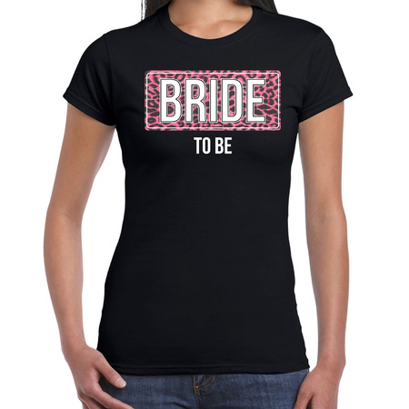 Bride to be t-shirt zwart voor dames