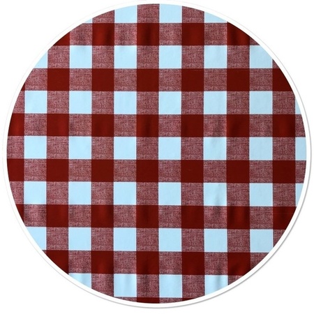 Outdoor tablecloth red 160 cm round