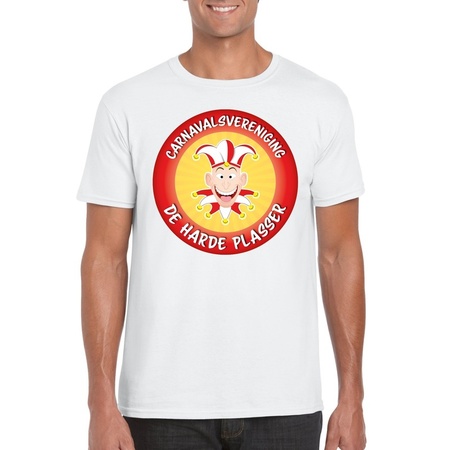 Carnavalsvereniging De Harde Plasser Brabant heren t-shirt wit