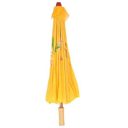 Chinese paraplu oranje/geel 50 cm