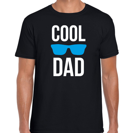 Cool dad t-shirt zwart voor heren - vaderdag cadeau shirt papa