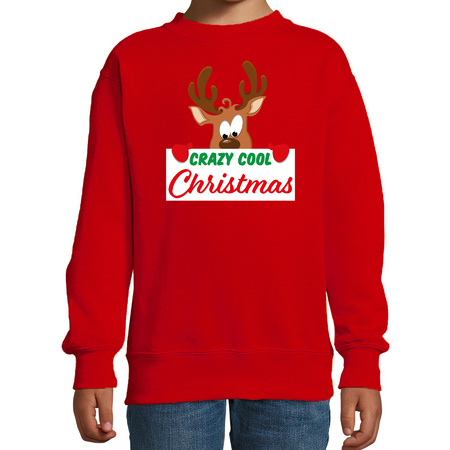 Christmas sweater Crazy cool Christmas red for kids