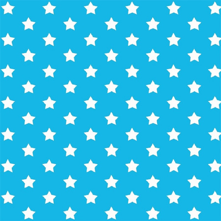 Decoratie plakfolie blauw met sterren 45 cm x 2 meter zelfklevend