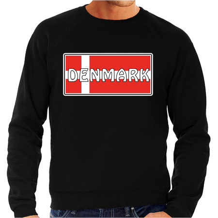 Denemarken / Denmark landen sweater zwart heren