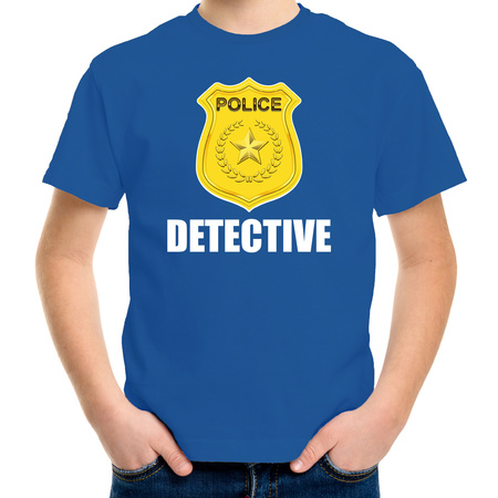 Detective police t-shirt blue for kids