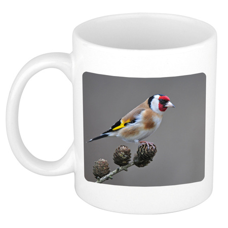Animal photo mug goldfinch birds 300 ml