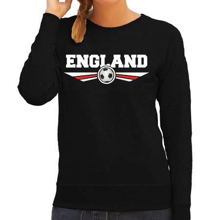 Engeland / England landen / voetbal sweater zwart dames
