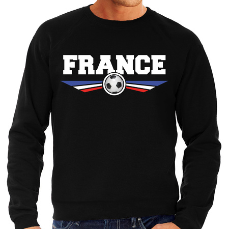 Frankrijk / France landen / voetbal sweater zwart heren