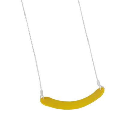 Gele flexibele schommel / kinderschommel zitje 67 cm