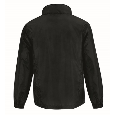 Black lined wind/rain coat for men