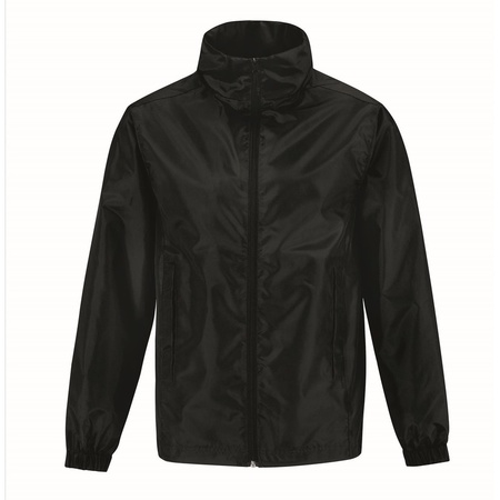 Black lined wind/rain coat for men