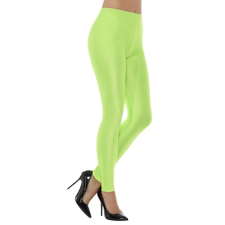 Groene spandex verkleed legging voor dames