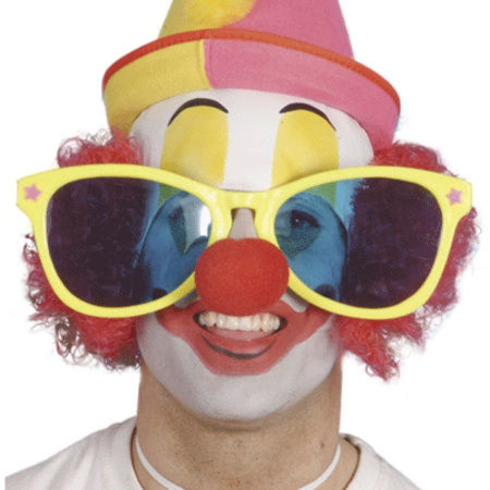 Ziektecijfers Luiheid Gouverneur Grote clowns bril bij Fun en Feest België