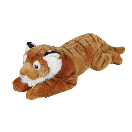 Plush brown tiger cuddle toy 60 cm