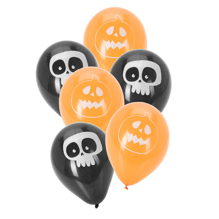 Halloween balloons decoration Scary Faces 10x in bag