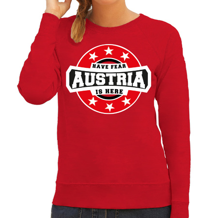 Austria is here sweater red for women