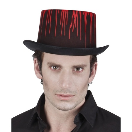 High hat with dripping blood for adults