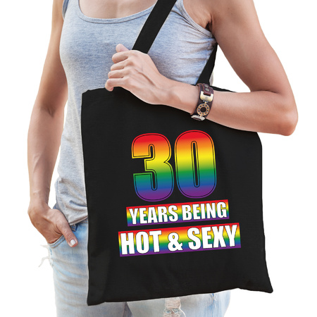 Hot en sexy 30 jaar verjaardag cadeau tas zwart voor volwassenen - Gay/ LHBT / cadeau tas