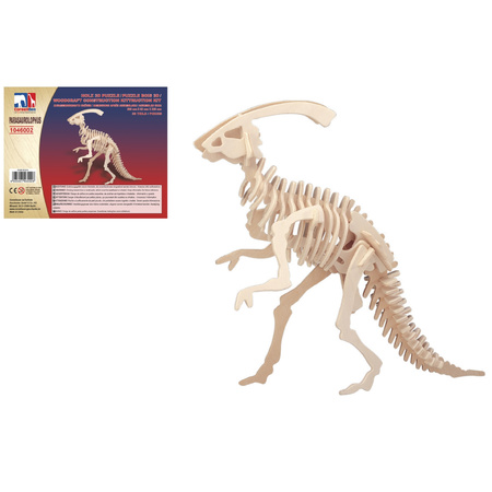 Houten 3D puzzel parasaurolophus dinosaurus 38 cm