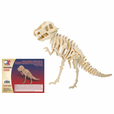 Wooden 3D puzzle T-rex dinosaur 38 cm
