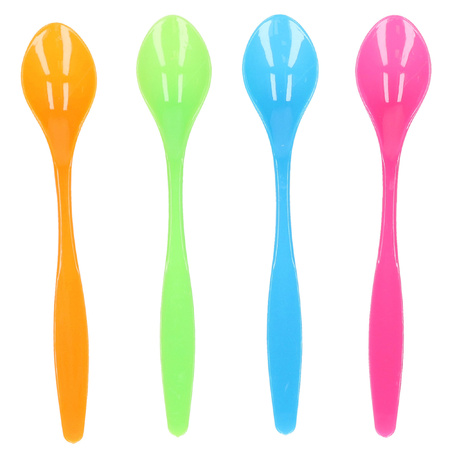 Humbert - plastic egg spoons - 12x - various colors