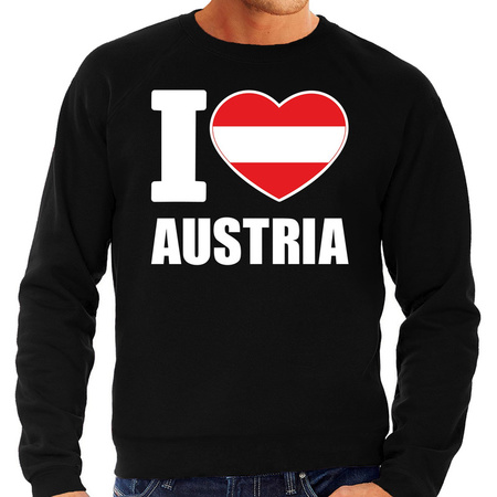 I love Austria sweater / trui zwart voor heren