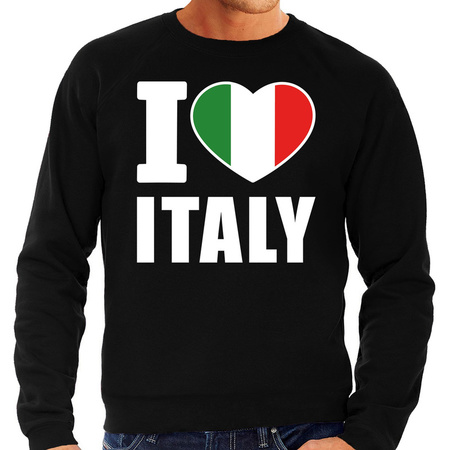 I love Italy sweater / trui zwart voor heren