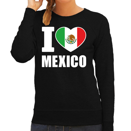 I love Mexico sweater / trui zwart voor dames