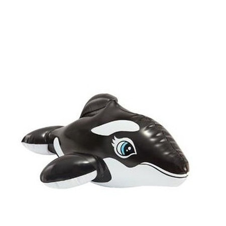 Intex opblaasbare orka - kunststof - zwart/wit - 25 x 23 cm