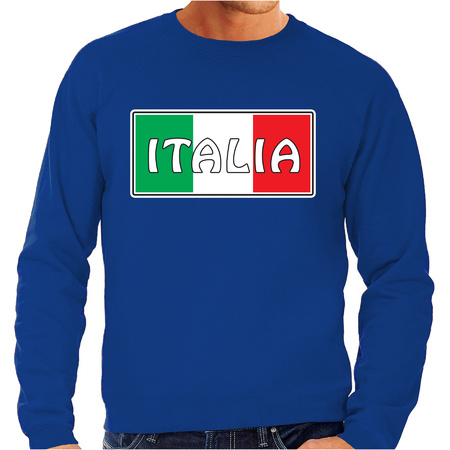 Italie / Italia landen sweater blauw heren