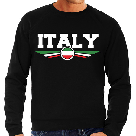Italie / Italy landen sweater / trui zwart heren