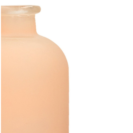 Jodeco Flowersvase Avignon - bottle model - glass - matt salm pink - H33 x D11 cm