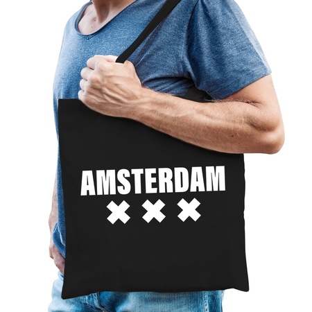 Amsterdam cotton bag black