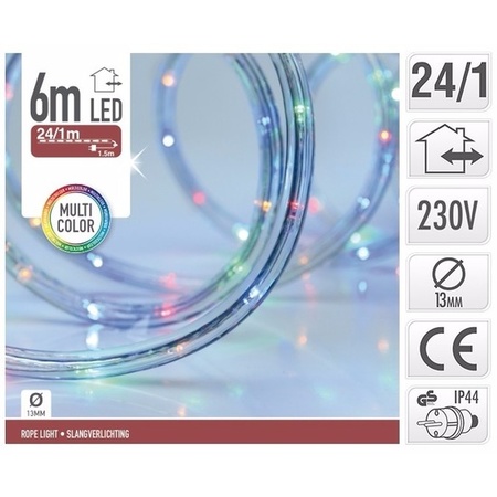 LED rope light multi color 6 meters