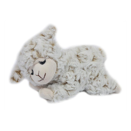 Soft toy cuddle farm animals sheep/lamb - pluche fabric - premium quality - white - 17 cm