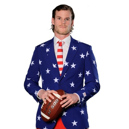 Fancy suit for men with USA print