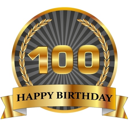 Luxe verjaardag mok / beker 100 jaar