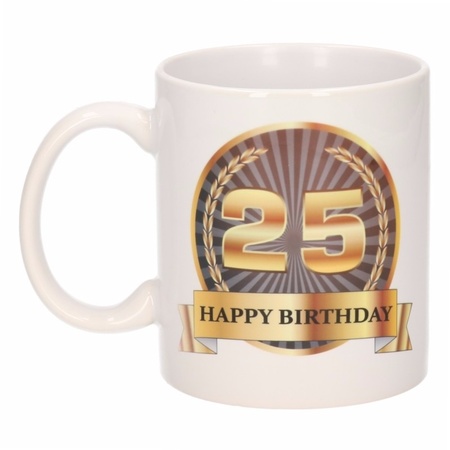 Happy birthday mug 25 year