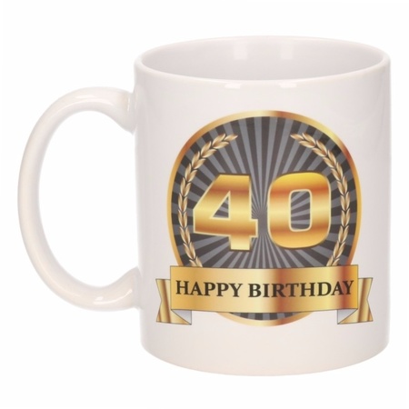 Happy birthday mug 40 year