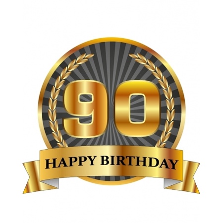 Luxe verjaardag mok / beker 90 jaar