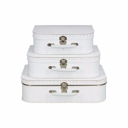  Sewingbox suitcase white 25 cm